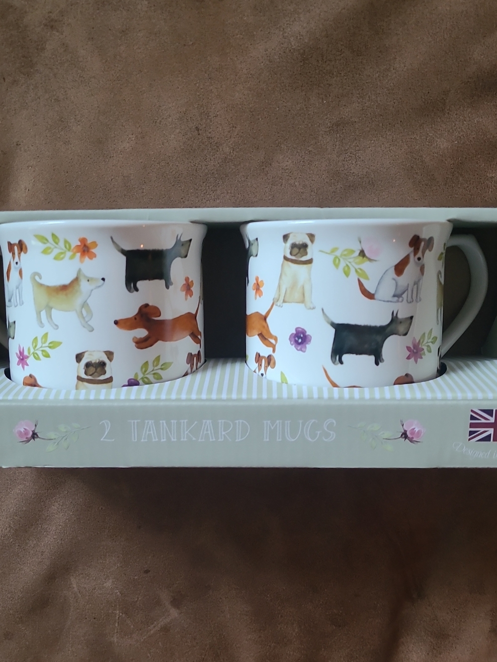 Dogs Life Set Of Tankard Mugs By Bluebird And Willow NIB